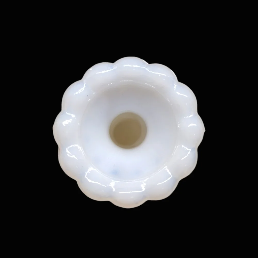 Vintage Anchor Hocking Stars and Bars Milk‎ Glass Bud Vase